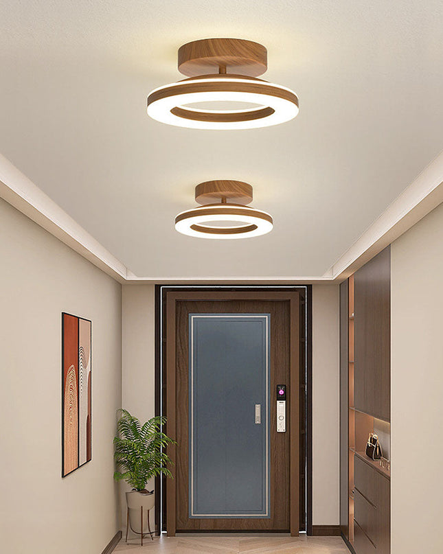 Nowoczesna Lampa Sufitowa LED z Otwartym Pierścieniem – 20 cm i 30 cm, Idealna do Salonu i Sypialni, Metal i Akryl 2