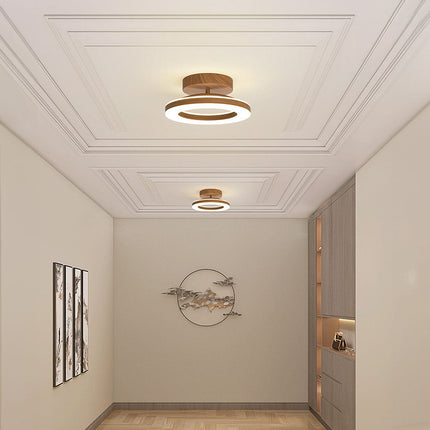 Nowoczesna Lampa Sufitowa LED z Otwartym Pierścieniem – 20 cm i 30 cm, Idealna do Salonu i Sypialni, Metal i Akryl 3