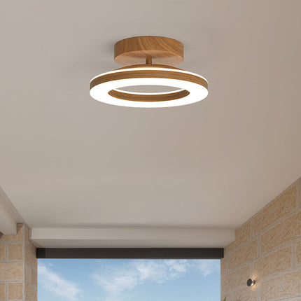 Nowoczesna Lampa Sufitowa LED z Otwartym Pierścieniem – 20 cm i 30 cm, Idealna do Salonu i Sypialni, Metal i Akryl 4