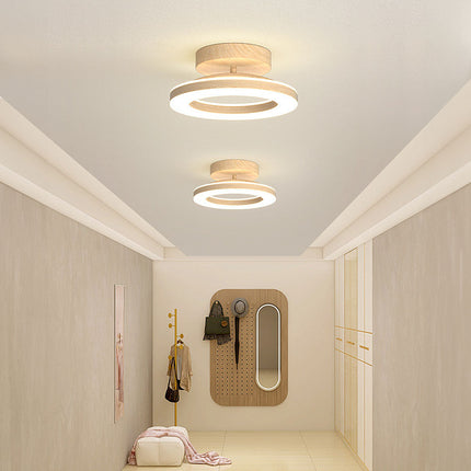Nowoczesna Lampa Sufitowa LED z Otwartym Pierścieniem – 20 cm i 30 cm, Idealna do Salonu i Sypialni, Metal i Akryl 9