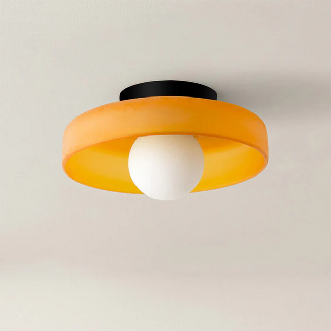 Nowoczesna Lampa Sufitowa Okrągła LEDowa do Salonu z Eleganckim Designem 0