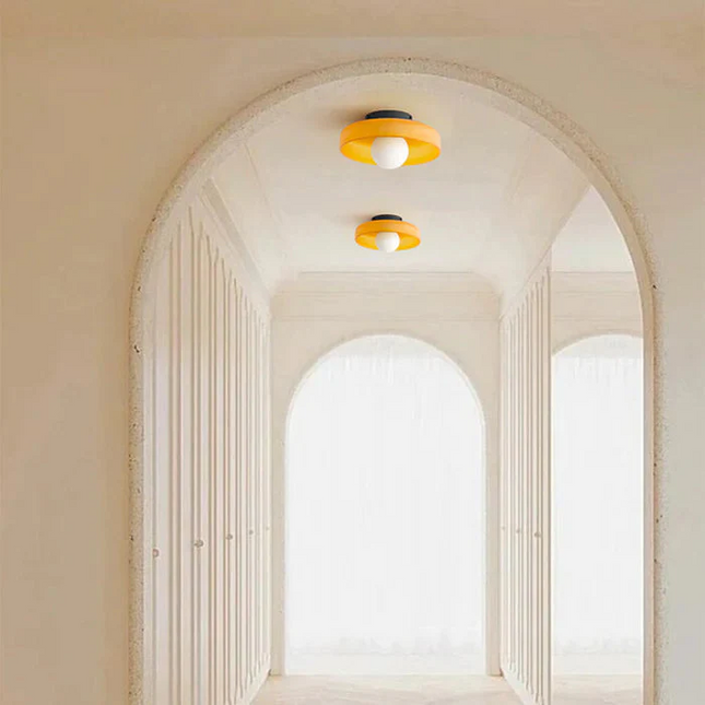 Nowoczesna Lampa Sufitowa Okrągła LEDowa do Salonu z Eleganckim Designem 1
