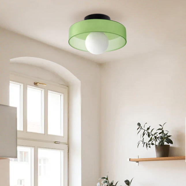 Nowoczesna Lampa Sufitowa Okrągła LEDowa do Salonu z Eleganckim Designem 4