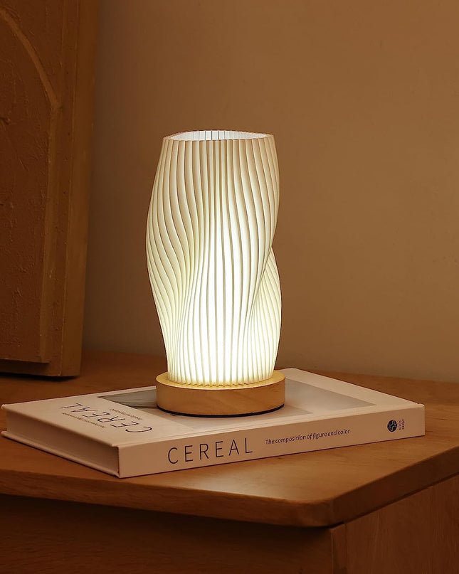 Nowoczesna Lampa Wavecrest z Funkcją Ściemniania i Portem USB – Elegancka Lampa do Biura, Sypialni i Salonu 1