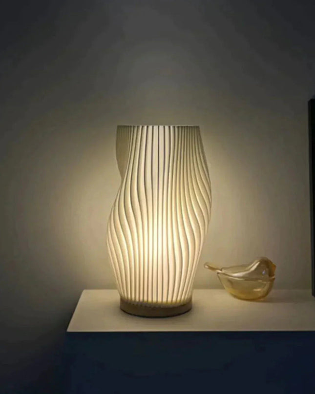 Nowoczesna Lampa Wavecrest z Funkcją Ściemniania i Portem USB – Elegancka Lampa do Biura, Sypialni i Salonu 8