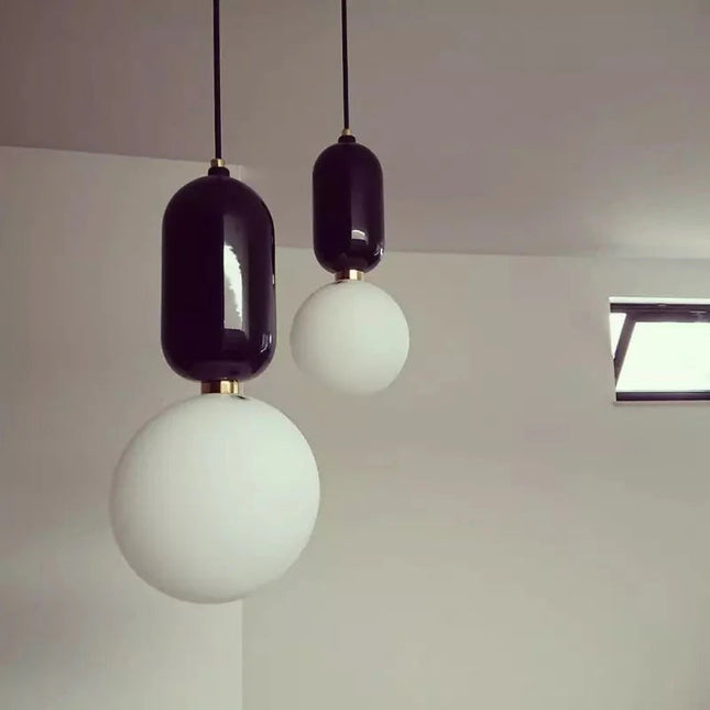 Nowoczesna Lampa Wisząca Balls, Kulisty Kształt do Salonu, Kuchni i Jadalni – Efektowne Oświetlenie G9, Minimalistyczny Design 2
