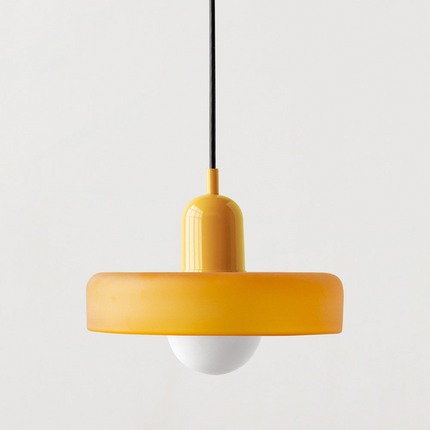 Nowoczesna Lampa Wisząca Bauhaus z Kolorowego Szkła do Salonu - Stylowe Lampy Wiszące i Żyrandole do Salonów 11