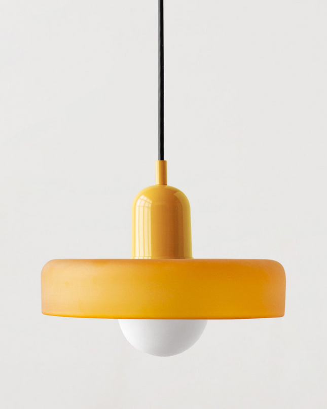 Nowoczesna Lampa Wisząca Bauhaus z Kolorowego Szkła do Salonu - Stylowe Lampy Wiszące i Żyrandole do Salonów 11