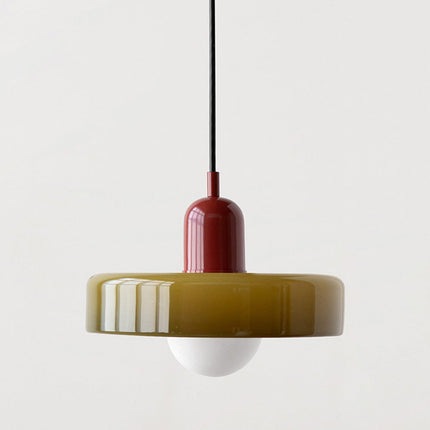 Nowoczesna Lampa Wisząca Bauhaus z Kolorowego Szkła do Salonu - Stylowe Lampy Wiszące i Żyrandole do Salonów 18