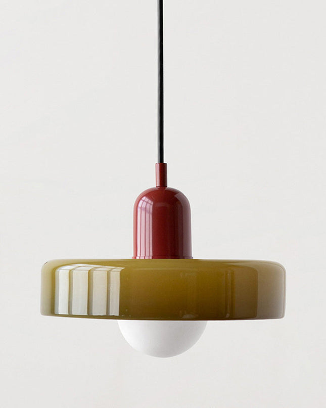 Nowoczesna Lampa Wisząca Bauhaus z Kolorowego Szkła do Salonu - Stylowe Lampy Wiszące i Żyrandole do Salonów 18