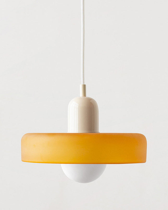 Nowoczesna Lampa Wisząca Bauhaus z Kolorowego Szkła do Salonu - Stylowe Lampy Wiszące i Żyrandole do Salonów 19