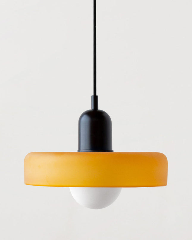 Nowoczesna Lampa Wisząca Bauhaus z Kolorowego Szkła do Salonu - Stylowe Lampy Wiszące i Żyrandole do Salonów 21