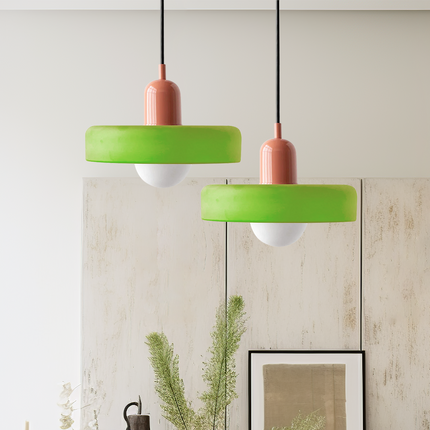 Nowoczesna Lampa Wisząca Bauhaus z Kolorowego Szkła do Salonu - Stylowe Lampy Wiszące i Żyrandole do Salonów 24