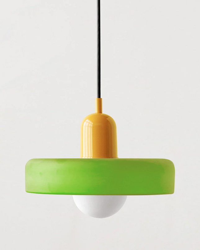 Nowoczesna Lampa Wisząca Bauhaus z Kolorowego Szkła do Salonu - Stylowe Lampy Wiszące i Żyrandole do Salonów 25