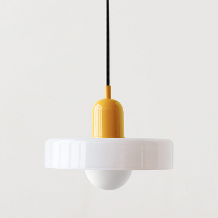 Nowoczesna Lampa Wisząca Bauhaus z Kolorowego Szkła do Salonu - Stylowe Lampy Wiszące i Żyrandole do Salonów 26