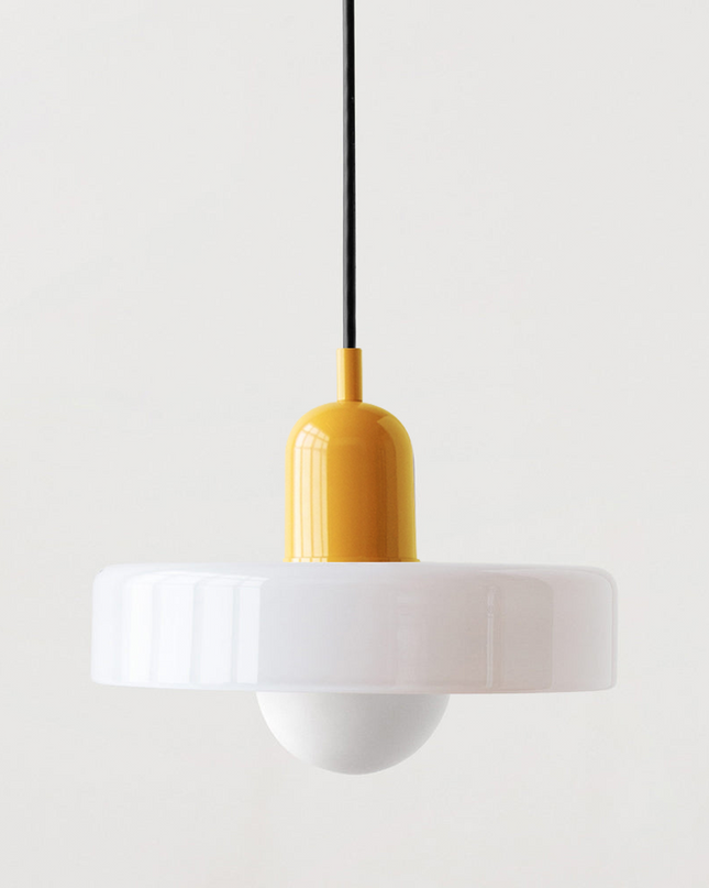 Nowoczesna Lampa Wisząca Bauhaus z Kolorowego Szkła do Salonu - Stylowe Lampy Wiszące i Żyrandole do Salonów 26
