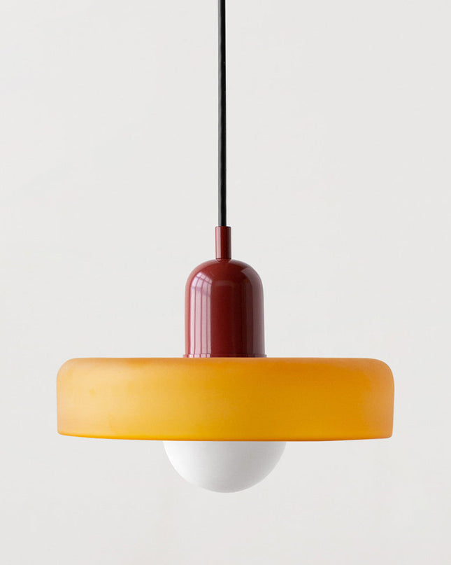 Nowoczesna Lampa Wisząca Bauhaus z Kolorowego Szkła do Salonu - Stylowe Lampy Wiszące i Żyrandole do Salonów 31