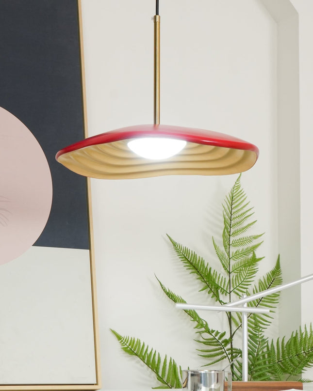 Nowoczesna Lampa Wisząca LED Arc – Eleganckie Oświetlenie do Salonów i Jadalni, Regulowana Wysokość, Żywica i Akryl 2