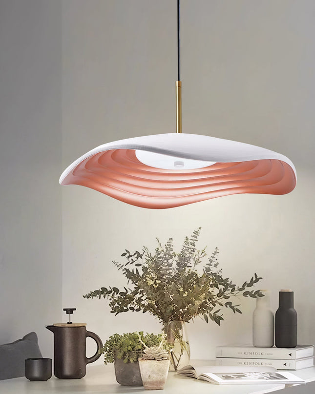 Nowoczesna Lampa Wisząca LED Arc – Eleganckie Oświetlenie do Salonów i Jadalni, Regulowana Wysokość, Żywica i Akryl 4