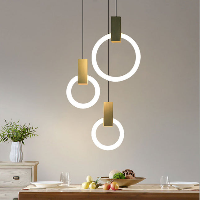 Nowoczesna Lampa Wisząca LED Nordic Ring – Okrągły Kształt, Minimalistyczny Design 11