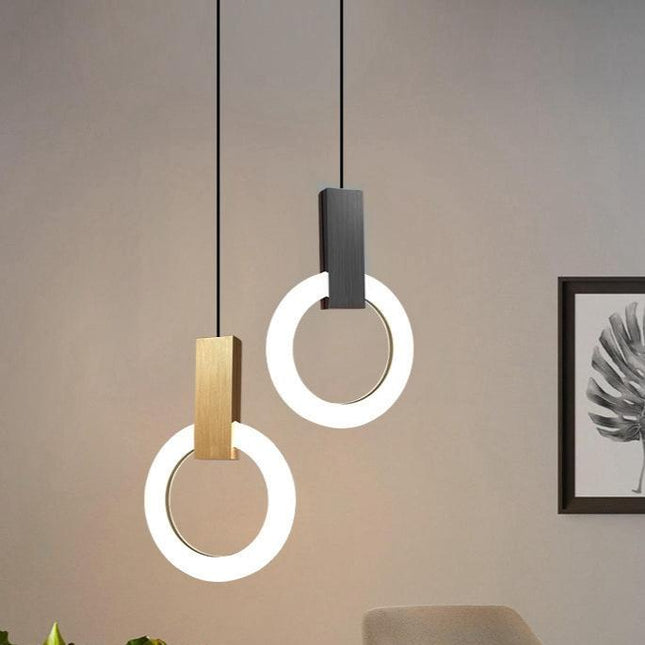 Nowoczesna Lampa Wisząca LED Nordic Ring – Okrągły Kształt, Minimalistyczny Design 4
