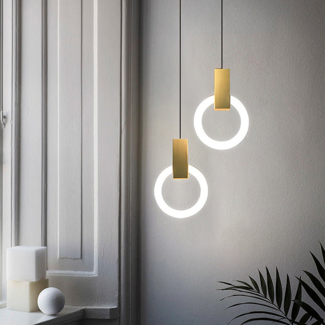 Nowoczesna Lampa Wisząca LED Nordic Ring – Okrągły Kształt, Minimalistyczny Design 6
