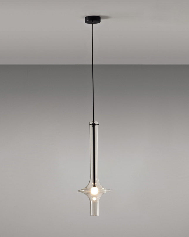 Nowoczesna Lampa Wisząca LED z Szkła i Żelaza – Regulowana Temperatura Barwowa, Idealna do Kuchni i Jadalni 13