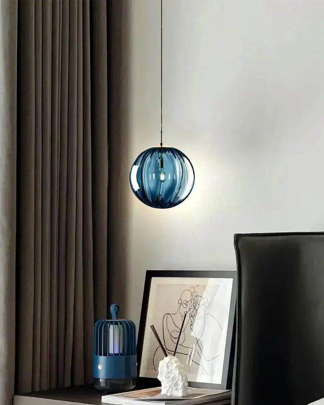 Nowoczesna Lampa Wisząca LED z Teksturowanym Szkłem – Regulacja Jasności, Idealna do Salonu i Jadalni 6