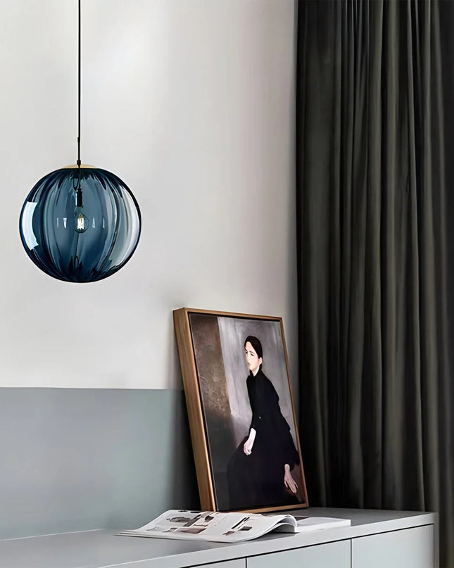 Nowoczesna Lampa Wisząca LED z Teksturowanym Szkłem – Regulacja Jasności, Idealna do Salonu i Jadalni 7