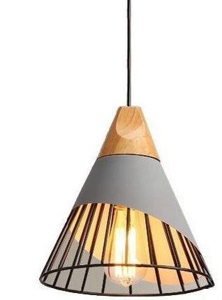 Nowoczesna Lampa Wisząca LED z Żelaza i Drewna do Salonu – Elegancki Żyrandol w Stylu Industrialnym 6