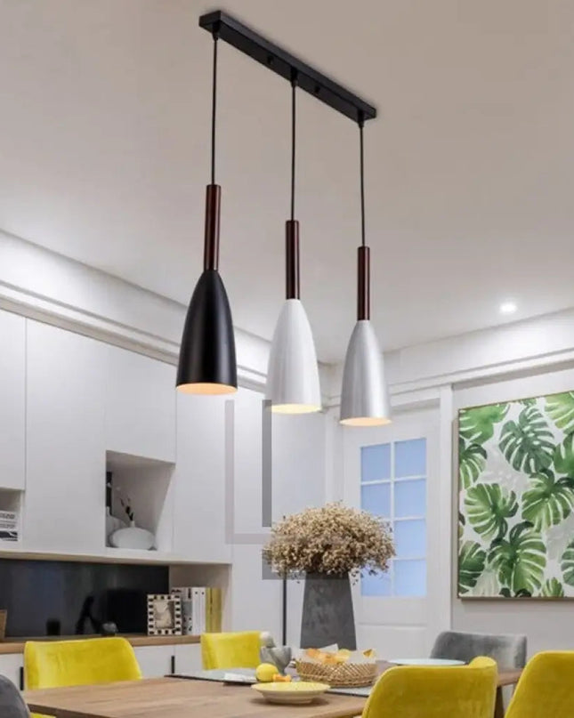 Nowoczesna Lampa Wisząca Nordic z Regulowaną Długością – E27, Aluminium, Różne Kolory 2