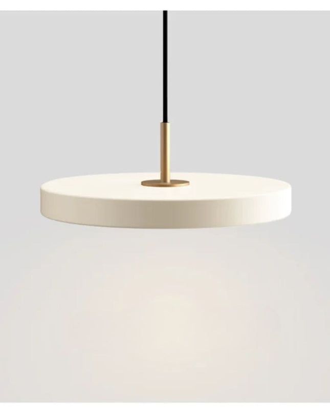 Nowoczesna Lampa Wisząca Okrągła z Aluminium i Żelaza – Czarna z Mosiężnymi Akcentami do Salonu i Jadalni 8