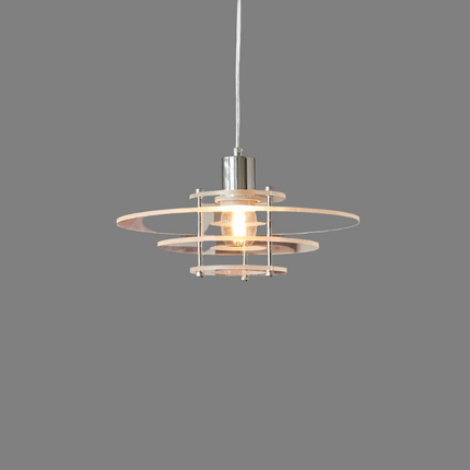 Nowoczesna Lampa Wisząca UFO w Stylu Vintage z Akrylu i Żelaza – Lampa do Salonu, E27, Oświetlenie LED 8