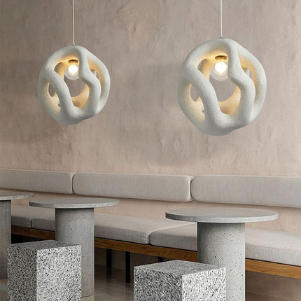 Nowoczesna Lampa Wisząca Wabi Sabi w Skandynawskim Stylu do Salonu, Regulowana Wysokość, Ciepłe Światło, Minimalistyczny Design 2