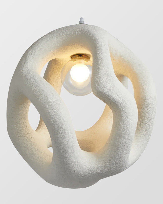 Nowoczesna Lampa Wisząca Wabi Sabi w Skandynawskim Stylu do Salonu, Regulowana Wysokość, Ciepłe Światło, Minimalistyczny Design 3