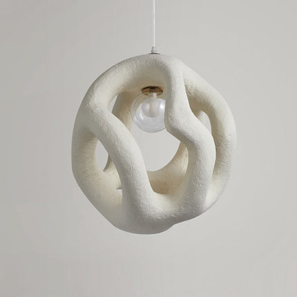 Nowoczesna Lampa Wisząca Wabi Sabi w Skandynawskim Stylu do Salonu, Regulowana Wysokość, Ciepłe Światło, Minimalistyczny Design 4