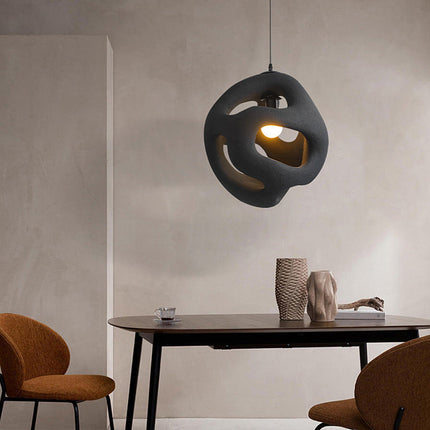 Nowoczesna Lampa Wisząca Wabi Sabi w Skandynawskim Stylu do Salonu, Regulowana Wysokość, Ciepłe Światło, Minimalistyczny Design 8