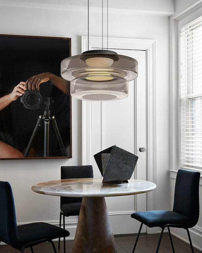 Nowoczesna Lampa Wisząca Zenor z Przezroczystymi Kloszami – Elegancka Lampa do Salonów i Jadalni, Idealna Nad Stół 9