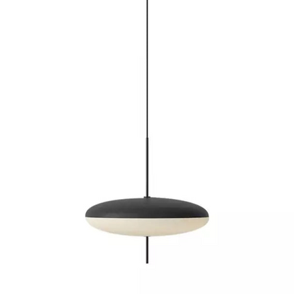 Nowoczesna Lampa Wisząca z Akrylu i Metalu, 50 cm, 16 W, Minimalistyczny Design 1