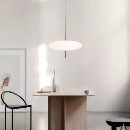 Nowoczesna Lampa Wisząca z Akrylu i Metalu, 50 cm, 16 W, Minimalistyczny Design 8