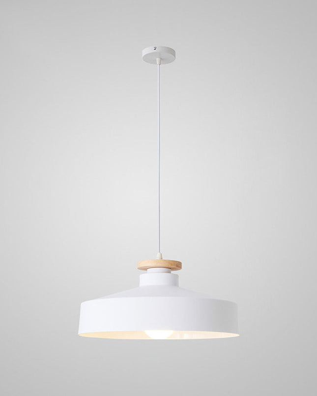 Nowoczesna Lampa Wisząca z Drewna i Aluminium do Kuchni E27 220V – Elegancka Lampa nad Stół do Jadalni i Salonu 5