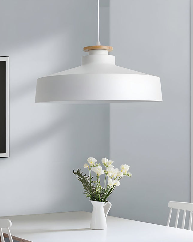 Nowoczesna Lampa Wisząca z Drewna i Aluminium do Kuchni E27 220V – Elegancka Lampa nad Stół do Jadalni i Salonu 9