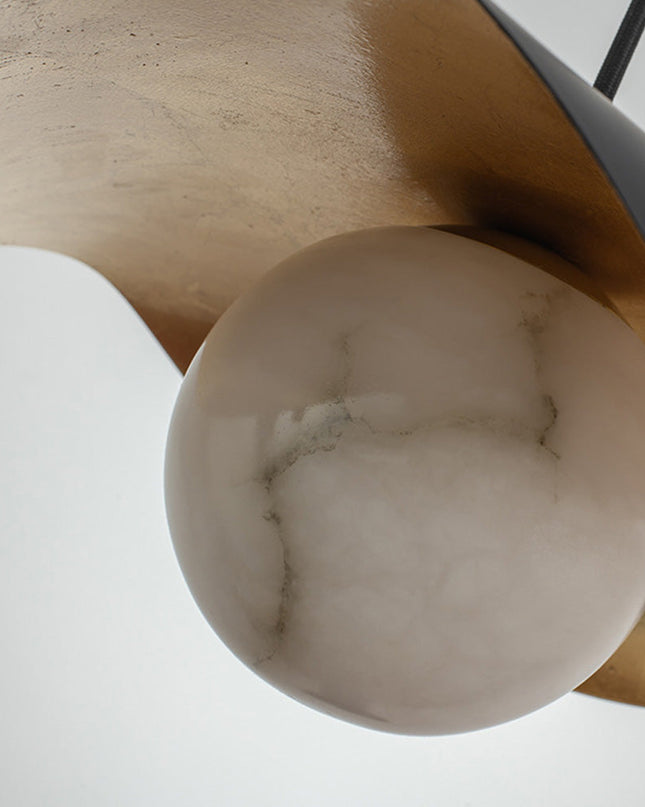 Nowoczesna Lampa Wisząca z Hiszpańskiego Marmuru do Salonu i Jadalni – Regulowana Długość, Elegancka i Funkcjonalna 5