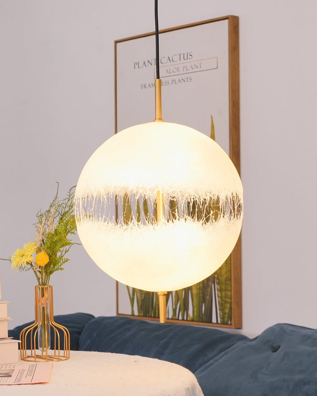 Nowoczesna Lampa Wisząca ze Szkła i Metalu, Regulowana Wysokość – Idealna Lampa do Salonu i Jadalni, Żyrandol nad Stół 6