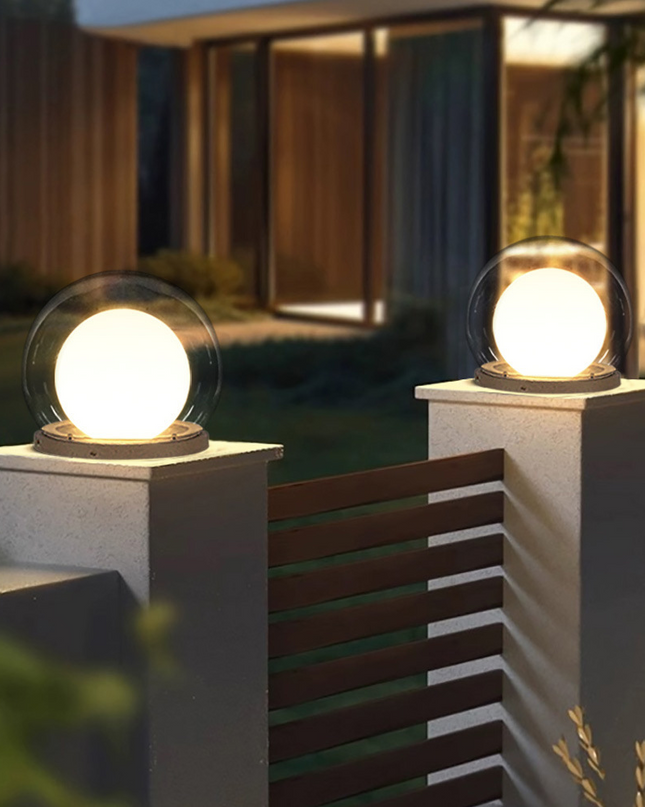 Nowoczesna Lampa Zewnętrzna Solarna IP65 na Dom z Odpornością na Warunki Atmosferyczne – Stylowa Lampa Kolumnowa do Oświetlenia Ogrodu 7