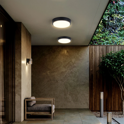 Nowoczesna Okrągła Lampa Sufitowa LED IP65 – Wodoodporna, Energooszczędna, Różne Rozmiary do Oświetlenia Zewnętrznego 6