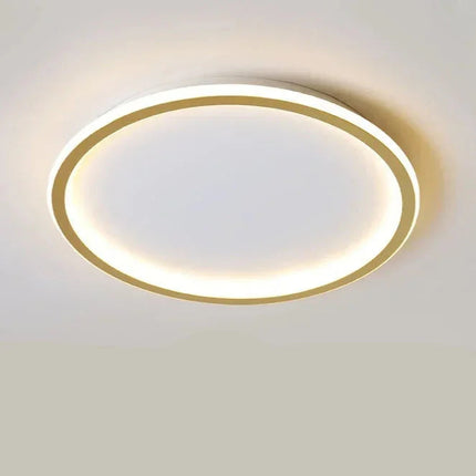Nowoczesna Okrągła Lampa Sufitowa LED w Stylu Skandynawskim do Salonów i Sypialni – Średnica 20-60 cm, Metalowa i Szkło 15