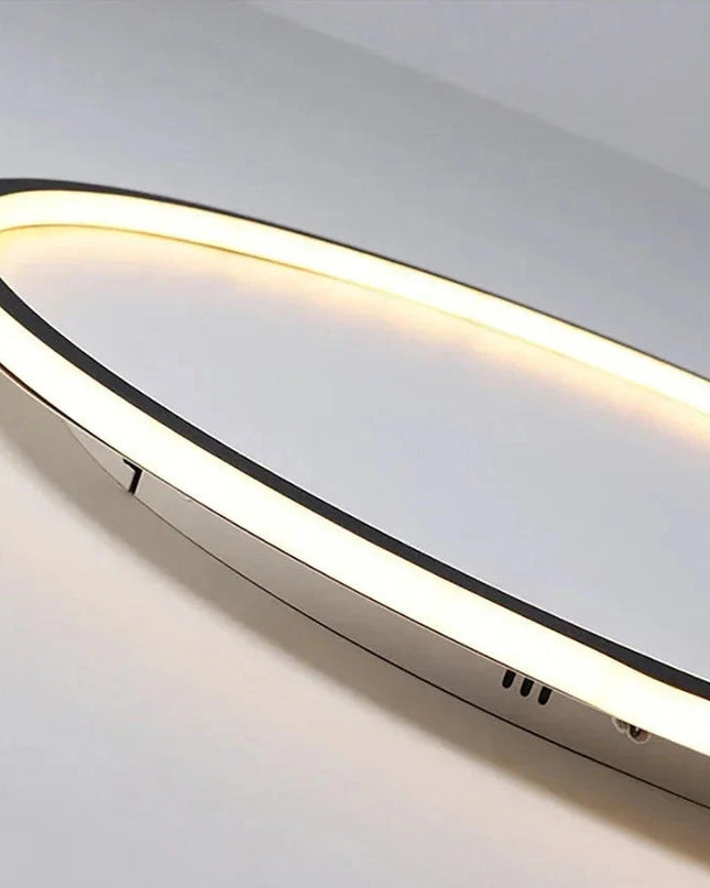 Nowoczesna Okrągła Lampa Sufitowa LED w Stylu Skandynawskim do Salonów i Sypialni – Średnica 20-60 cm, Metalowa i Szkło 5