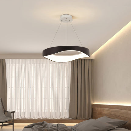 Nowoczesna Okrągła Lampa Wisząca LED z Regulowaną Wysokością – Idealna do Wnętrz 3