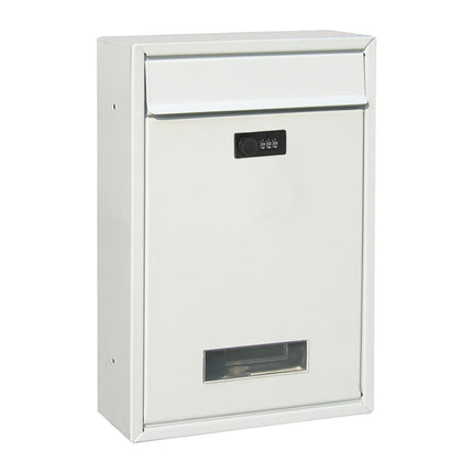 Nowoczesna Skrzynka na Listy z Zamkiem Szyfrowym – Czarna Skrzynka Pocztowa na Korespondencję i Małe Paczki 0